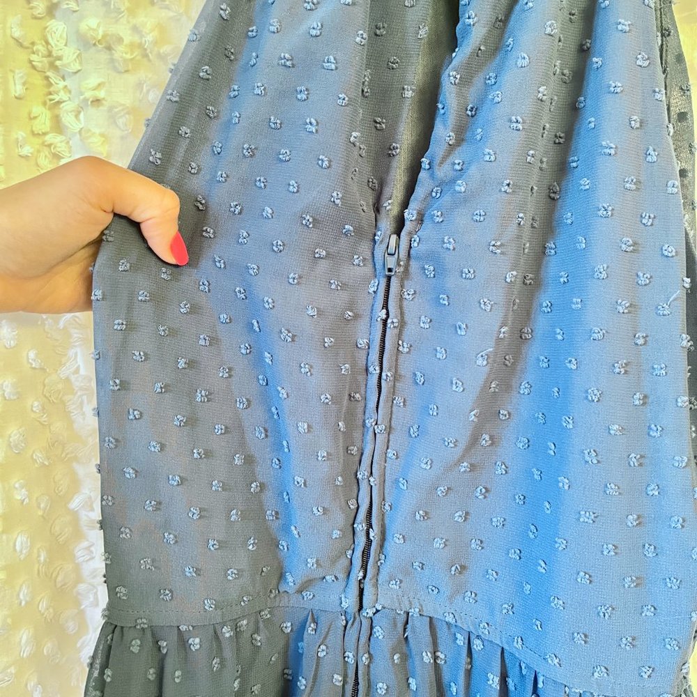Blue Ruffle Dress - Picture 6 of 7
